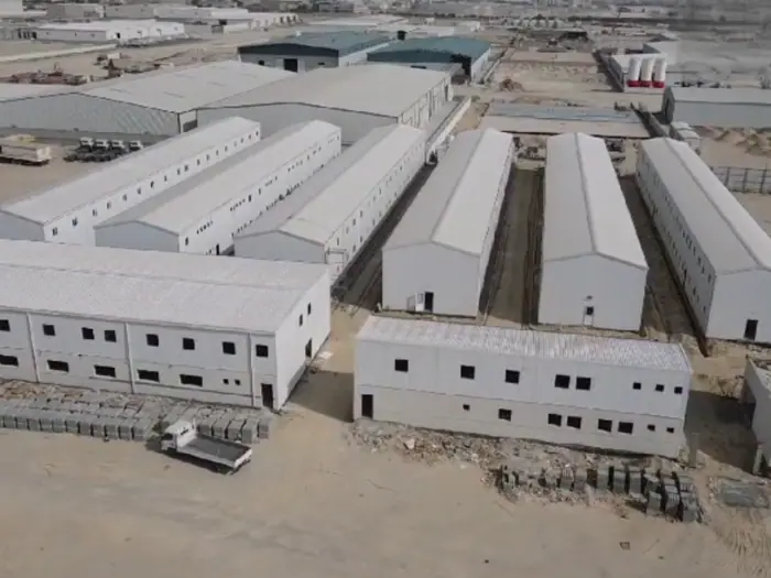 Aerial view of the CANAR labour camp