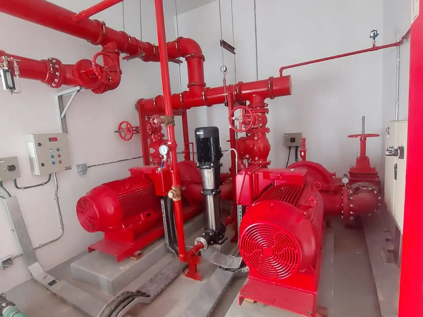 Fire fighting pump set installed by POWER at JTC Warehouse 01