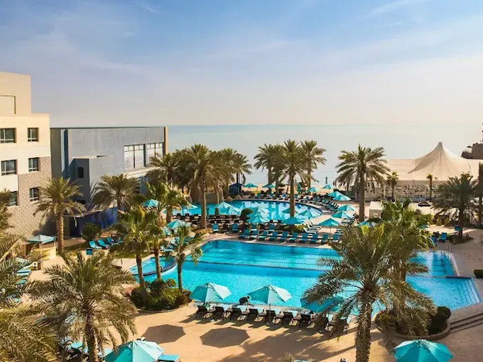 The Palms Beach Hotel pool and grounds