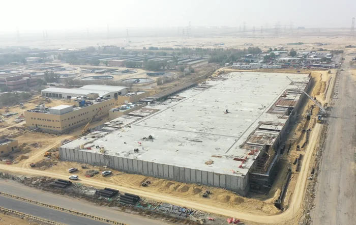 Umm Al Hayman water reservoirs under construction